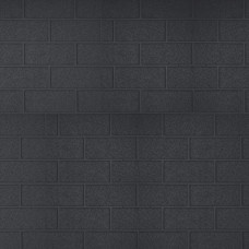 Термопанель металлическая Costune, стандартный кирпич, тёмно-серый