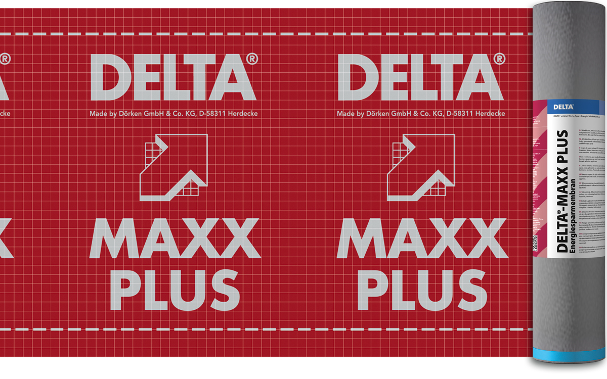 Мембрана Супердиффузионная двухслойная DELTA MAXX PLUS с клеевым краем (75м²)