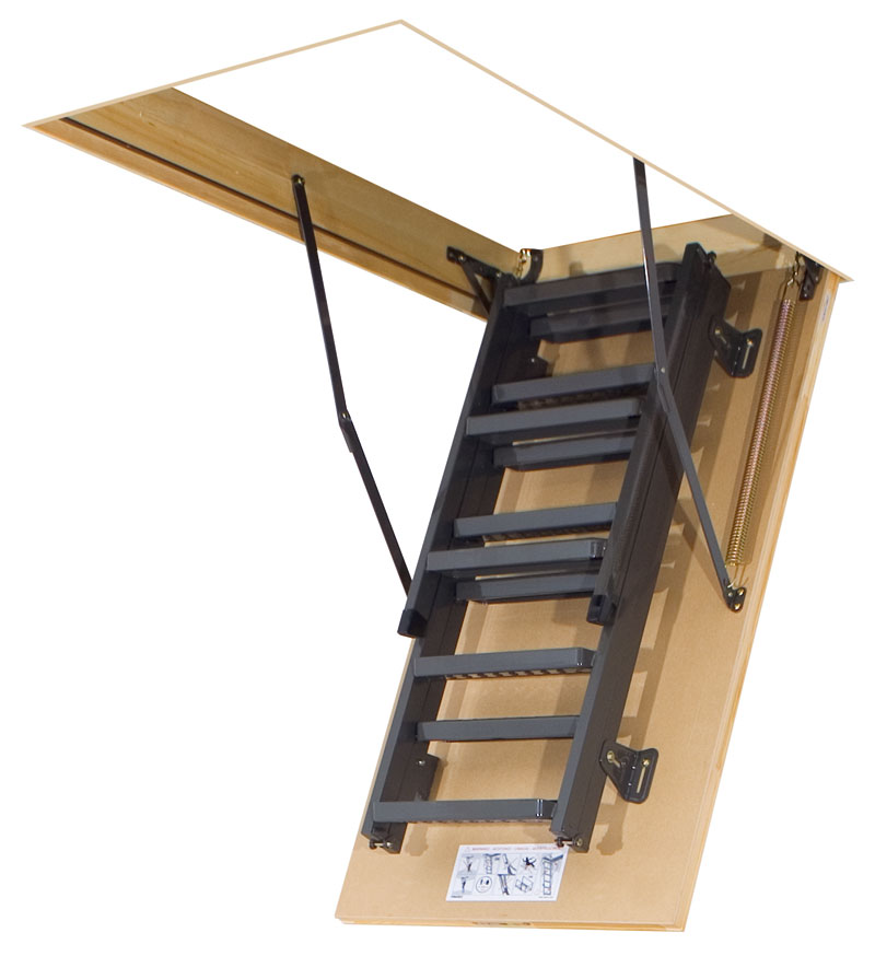 Металлическая чердачная лестница Fakro LMS 70х120х280 мм
