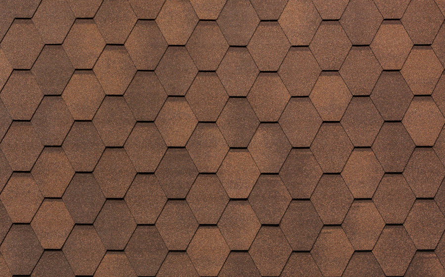Гибкая черепица Tegola Вест светло-коричневый (3,45м²)